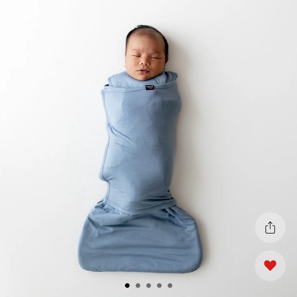 Kyte BABY Sleep Sack Swaddle in Slate Size XS